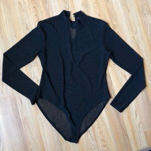 Black Mesh Body Suit
